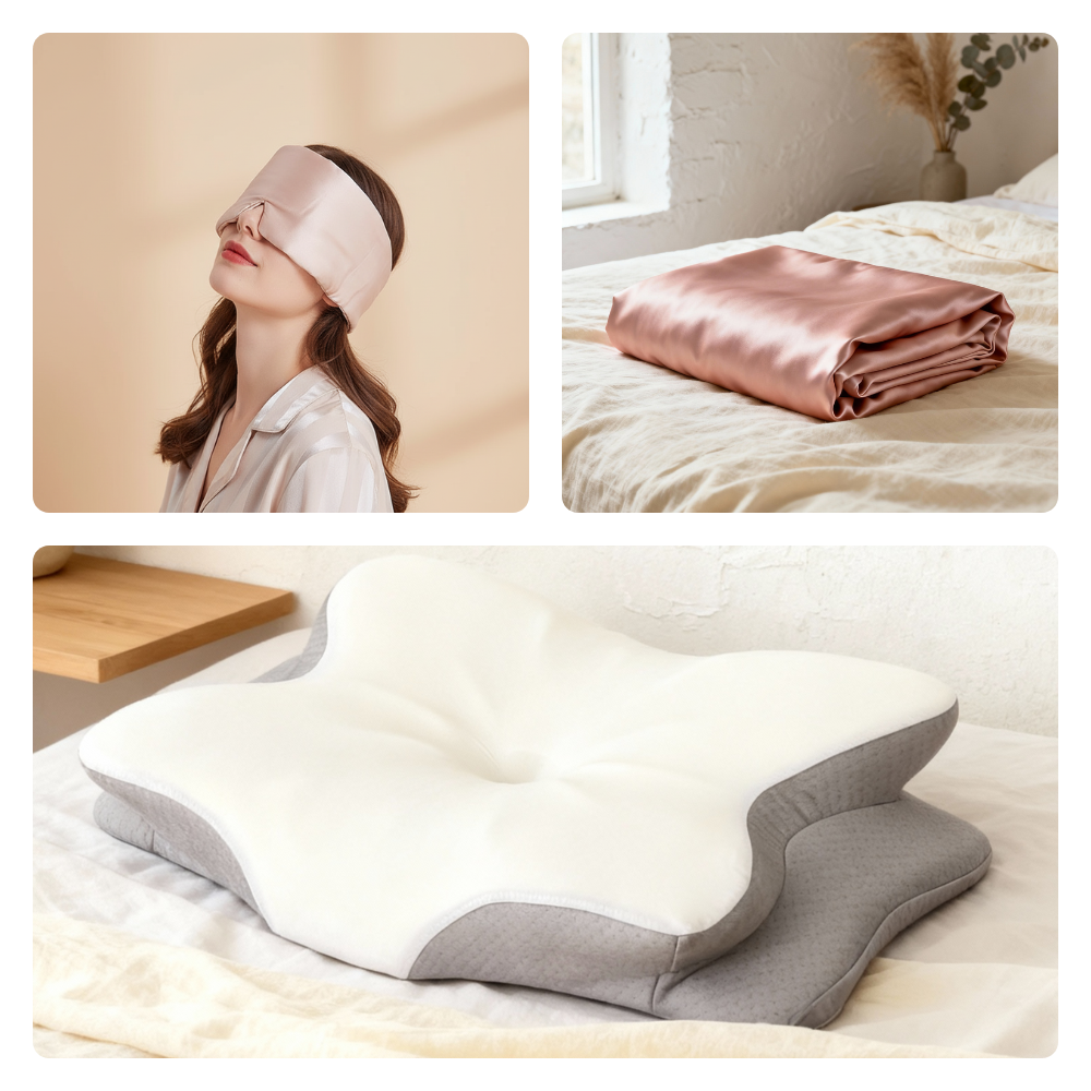 Bundle Complet - SILK + Masque Occultant Confort + Taie en soie