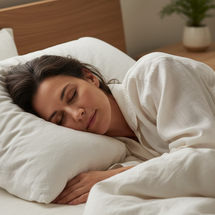 femme dormant sur le côté